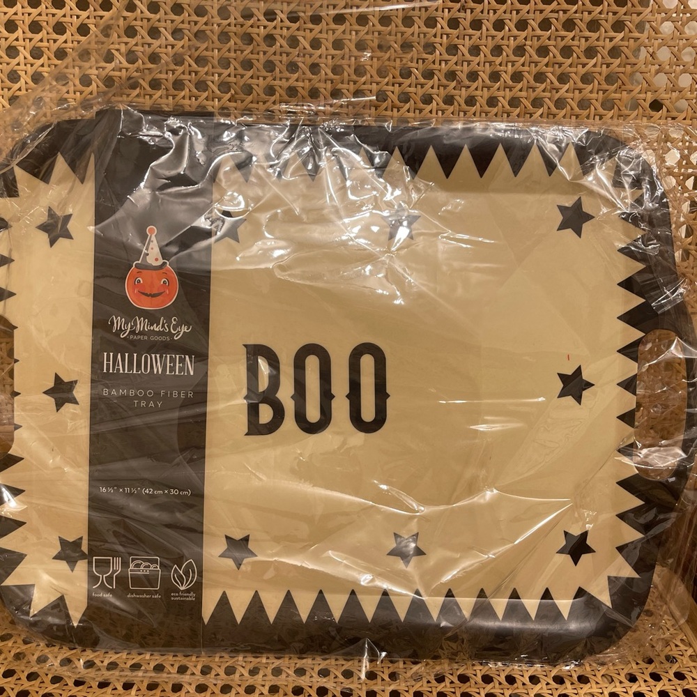 BOO platter, retro boo tray, my minds eye boo tray